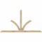 Ekena Millwork Richland Rough Sawn Timber Gable Bracket, Douglas Fir, 96"W x 52"H x 4"D x 4"F, 13/12 Pitch GBW096X52X0404RIC00RDF - alternate 1